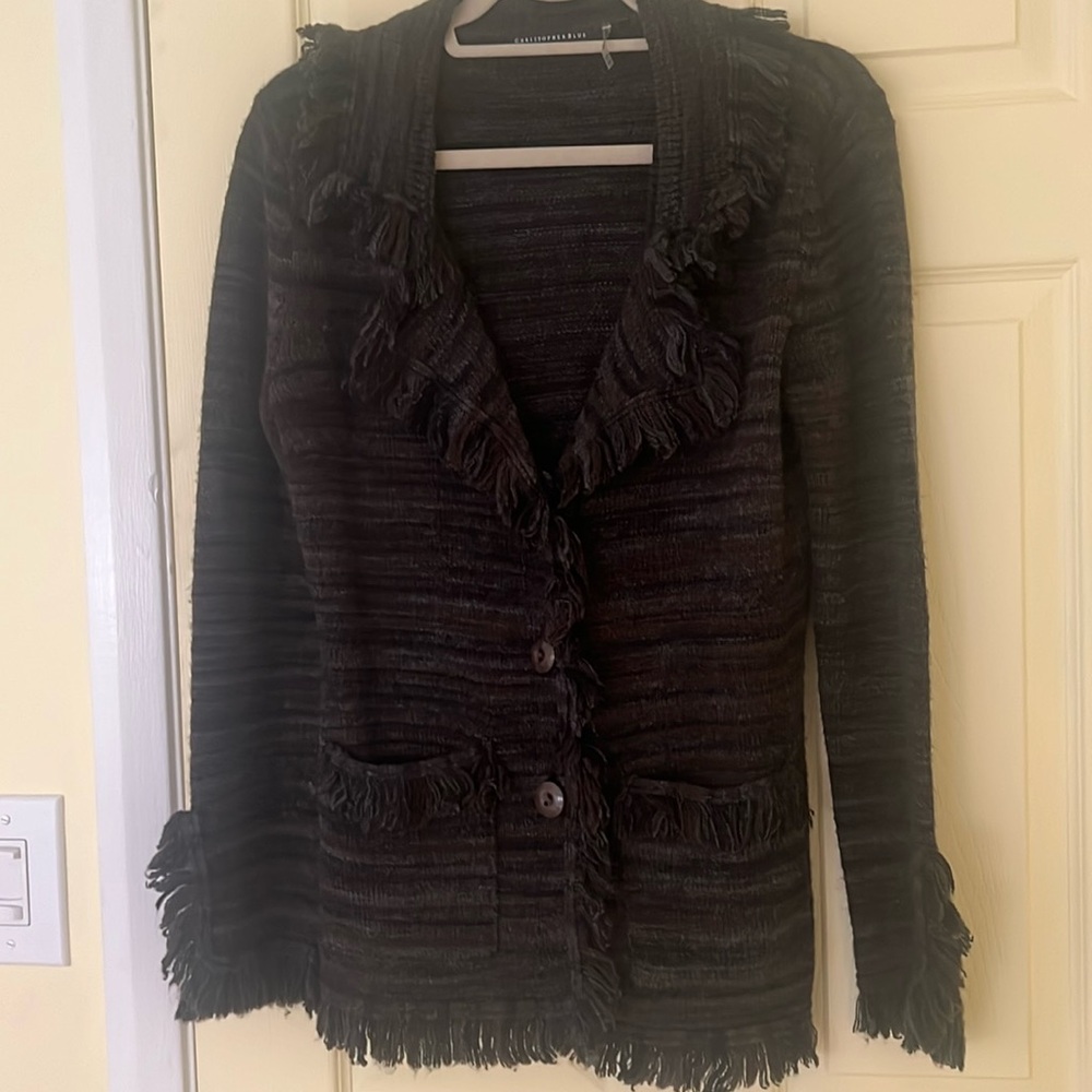 Christopher Blue 3/4 length sweater